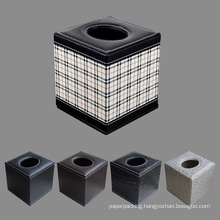 PU Leather Square Tissue Paper Boxes